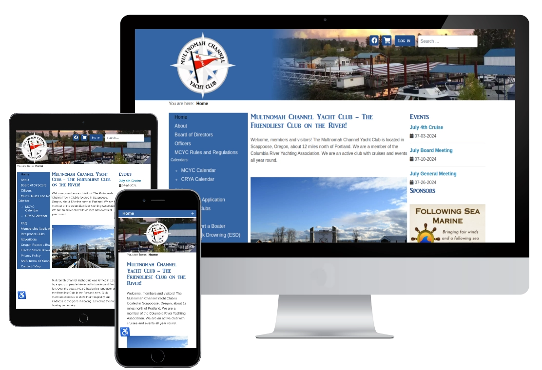 Multnomah Channel Yacht Club web site